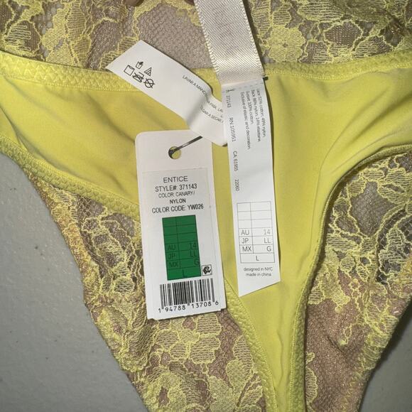 Skarlett Blue 38C Entice Bra & Large Front Lace Thong Set Intimates Feminine - Picture 7 of 8